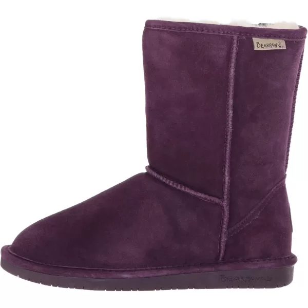imageBEARPAW Emma Short Womens Classic Winter Slip On Boots Lightweight Suede Boots Multiple ColorsPlum