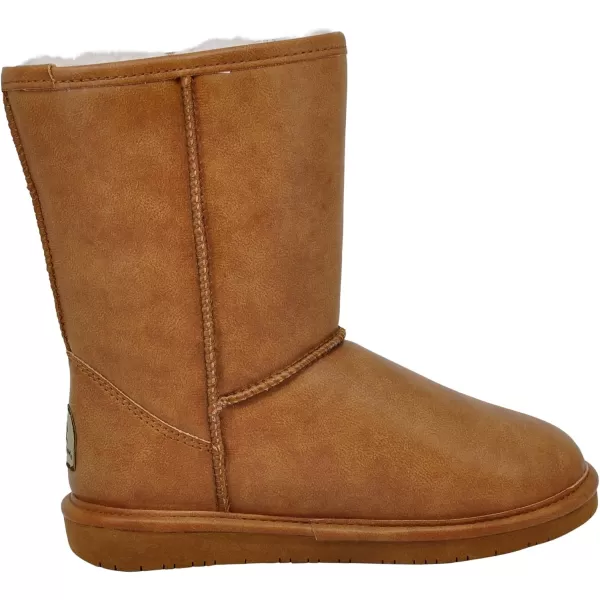 imageBEARPAW Emma Short Womens Classic Winter Slip On Boots Lightweight Suede Boots Multiple ColorsTan Smooth