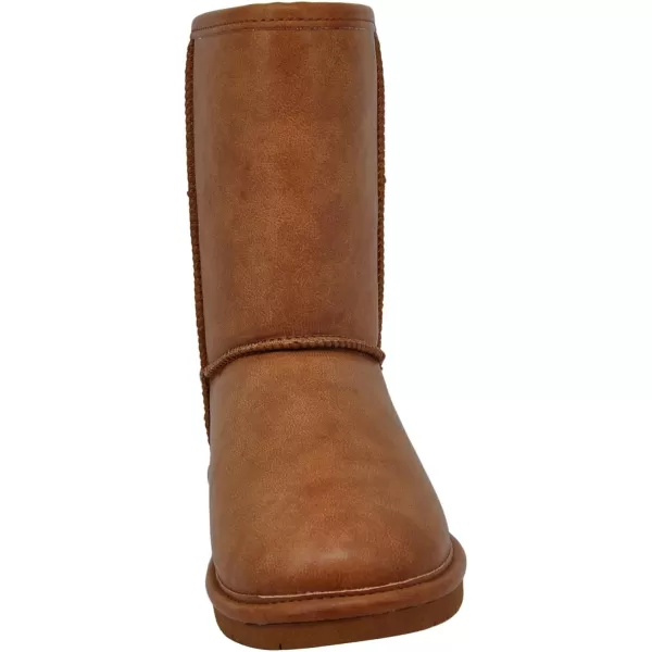 imageBEARPAW Emma Short Womens Classic Winter Slip On Boots Lightweight Suede Boots Multiple ColorsTan Smooth