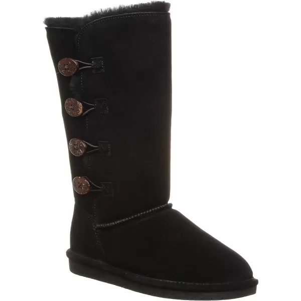 imageBEARPAW Womens Lori Multiple Colors  Womens Boot Classic Suede  Womens Slip On Boot  Comfortable Winter BootBlack II