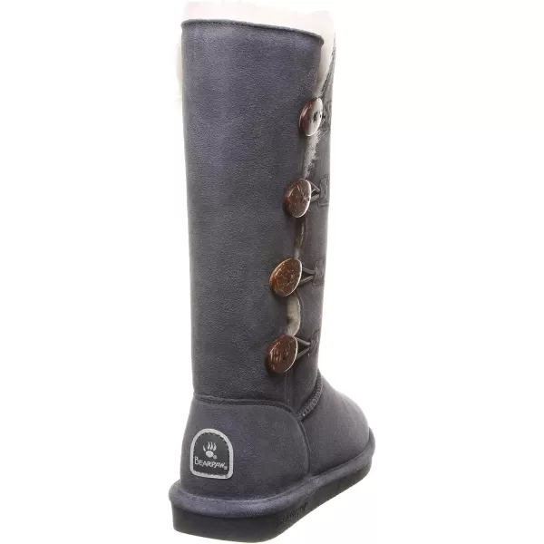 imageBEARPAW Womens Lori Multiple Colors  Womens Boot Classic Suede  Womens Slip On Boot  Comfortable Winter BootCharcoal