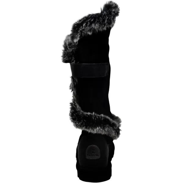 imageBEARPAW Womens Sheilah Tall Multiple Colors  Womens Boot Classic Suede  Womens Slip On Boot  Comfortable Winter BootBlack Ii