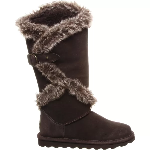 imageBEARPAW Womens Sheilah Tall Multiple Colors  Womens Boot Classic Suede  Womens Slip On Boot  Comfortable Winter BootChocolate
