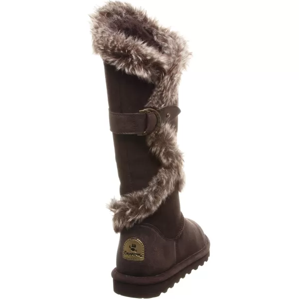 imageBEARPAW Womens Sheilah Tall Multiple Colors  Womens Boot Classic Suede  Womens Slip On Boot  Comfortable Winter BootChocolate