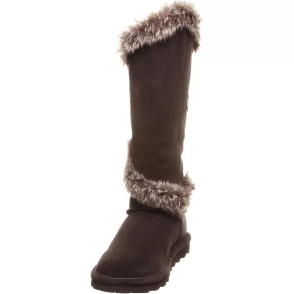 imageBEARPAW Womens Sheilah Tall Multiple Colors  Womens Boot Classic Suede  Womens Slip On Boot  Comfortable Winter BootChocolate