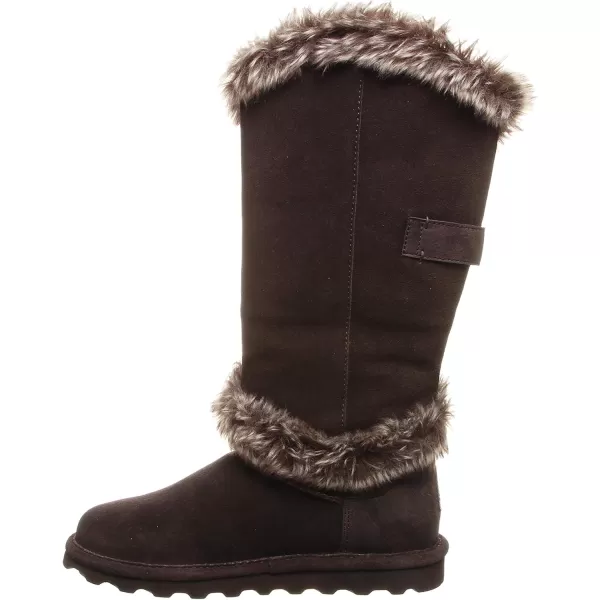 imageBEARPAW Womens Sheilah Tall Multiple Colors  Womens Boot Classic Suede  Womens Slip On Boot  Comfortable Winter BootChocolate