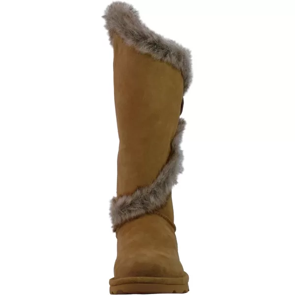 imageBEARPAW Womens Sheilah Tall Multiple Colors  Womens Boot Classic Suede  Womens Slip On Boot  Comfortable Winter BootIced Coffee