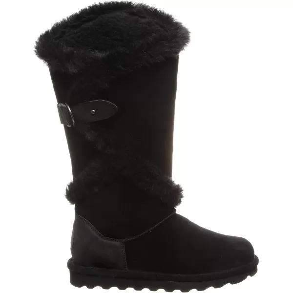 imageBEARPAW Womens Sheilah Tall Multiple Colors  Womens Boot Classic Suede  Womens Slip On Boot  Comfortable Winter BootSolid Black