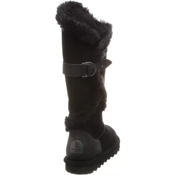 imageBEARPAW Womens Sheilah Tall Multiple Colors  Womens Boot Classic Suede  Womens Slip On Boot  Comfortable Winter BootSolid Black