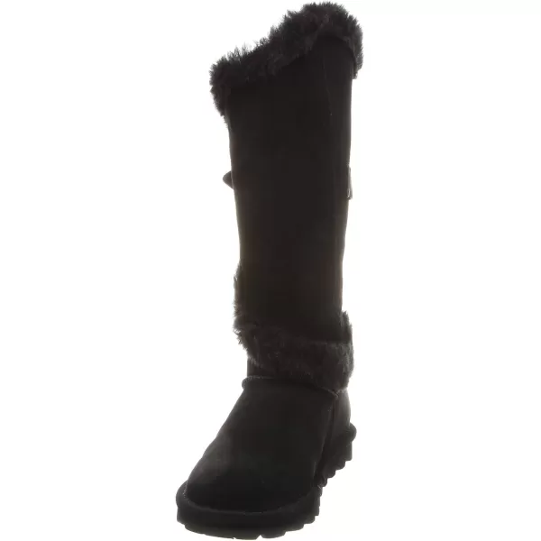 imageBEARPAW Womens Sheilah Tall Multiple Colors  Womens Boot Classic Suede  Womens Slip On Boot  Comfortable Winter BootSolid Black