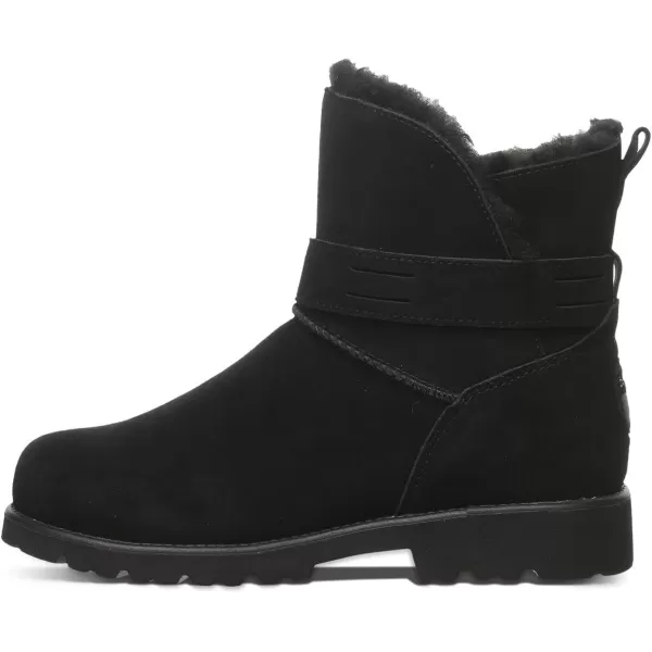 imageBEARPAW Womens Wellston Multiple Colors  Womens Boot Suede  Womens Slip On Boot  Comfortable Winter BootBlack