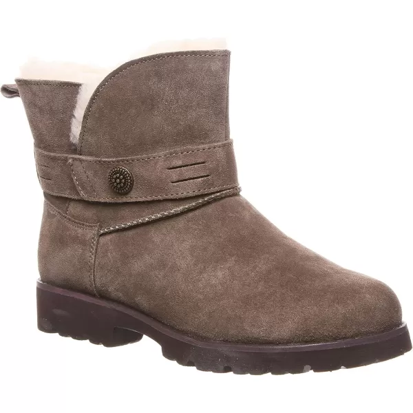 imageBEARPAW Womens Wellston Multiple Colors  Womens Boot Suede  Womens Slip On Boot  Comfortable Winter BootSeal Brown