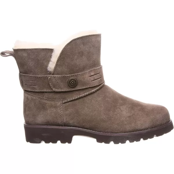 imageBEARPAW Womens Wellston Multiple Colors  Womens Boot Suede  Womens Slip On Boot  Comfortable Winter BootSeal Brown
