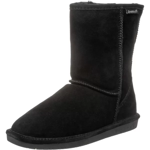 imageBEARPAW Emma Short Womens Classic Winter Slip On Boots Lightweight Suede Boots Multiple ColorsBlack