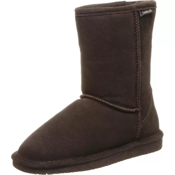 imageBEARPAW Emma Short Womens Classic Winter Slip On Boots Lightweight Suede Boots Multiple ColorsChocolate Ii