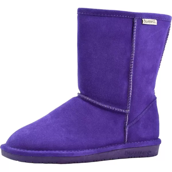imageBEARPAW Emma Short Womens Classic Winter Slip On Boots Lightweight Suede Boots Multiple ColorsDark Purple