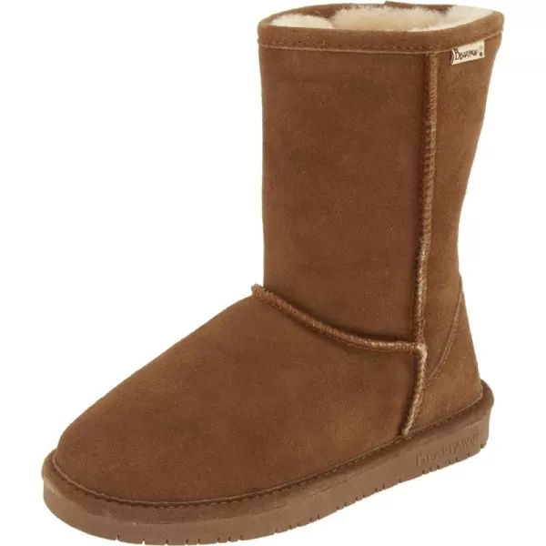 imageBEARPAW Emma Short Womens Classic Winter Slip On Boots Lightweight Suede Boots Multiple ColorsHickory