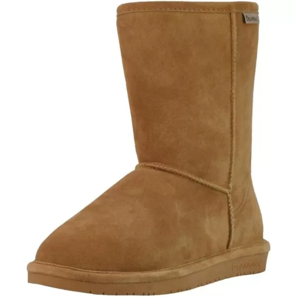 imageBEARPAW Emma Short Womens Classic Winter Slip On Boots Lightweight Suede Boots Multiple ColorsIced Coffee