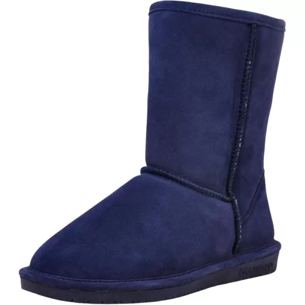 imageBEARPAW Emma Short Womens Classic Winter Slip On Boots Lightweight Suede Boots Multiple ColorsIndigo