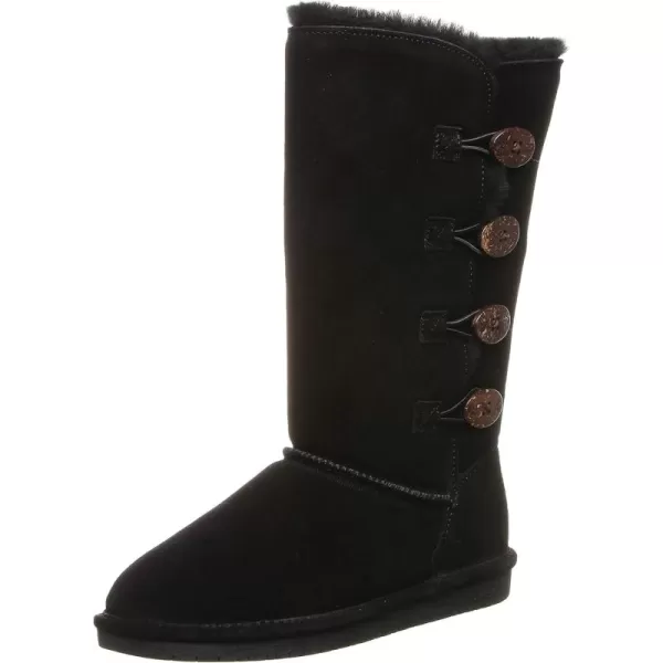 imageBEARPAW Womens Lori Multiple Colors  Womens Boot Classic Suede  Womens Slip On Boot  Comfortable Winter BootBlack