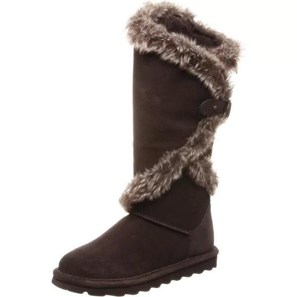 imageBEARPAW Womens Sheilah Tall Multiple Colors  Womens Boot Classic Suede  Womens Slip On Boot  Comfortable Winter BootChocolate