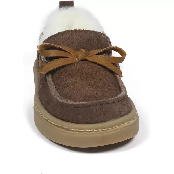 imageBEARPAW Baby Boy Walker Boots Faux Fur Hard Bottom Baby Shoes  Hook ampamp Loop Strap Rubber Sole Infant Walking ShoesBrown 1