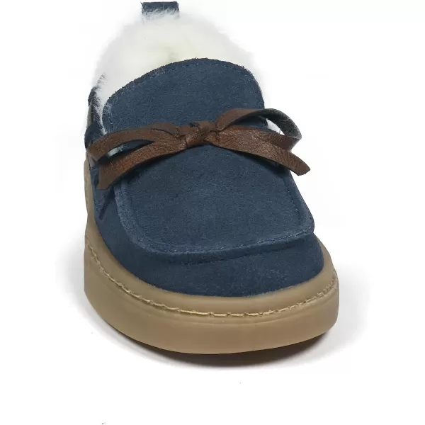 imageBEARPAW Baby Boy Walker Boots Faux Fur Hard Bottom Baby Shoes  Hook ampamp Loop Strap Rubber Sole Infant Walking ShoesNavy