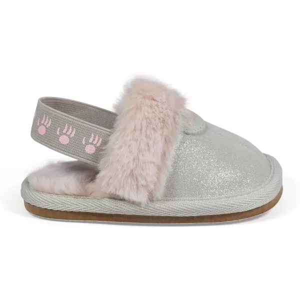 imageBEARPAW Baby Rebecca Suede Slipper Comfortable Suede Slip On for Indoor and Outdoor with Sheepskin Lining Hard Sole Slippers with Straps for Infants