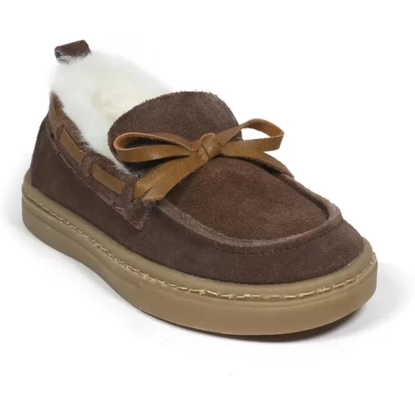 imageBEARPAW Baby Boy Walker Boots Faux Fur Hard Bottom Baby Shoes  Hook ampamp Loop Strap Rubber Sole Infant Walking ShoesBrown 1