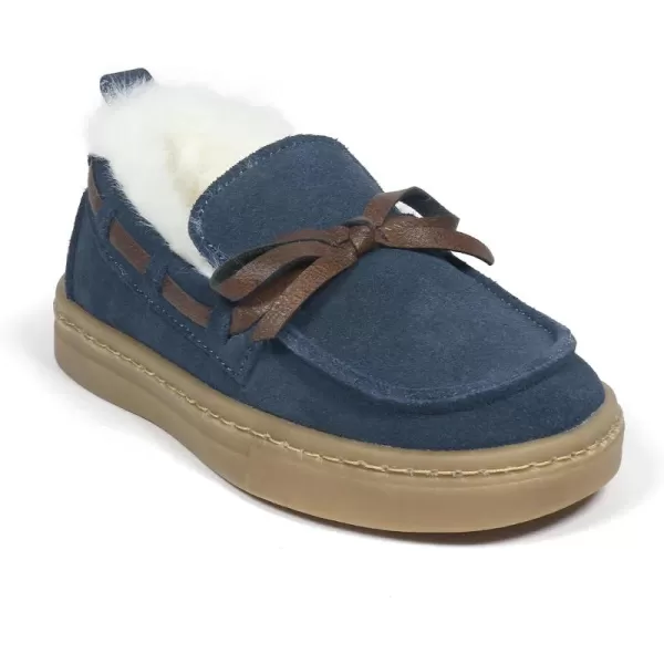 imageBEARPAW Baby Boy Walker Boots Faux Fur Hard Bottom Baby Shoes  Hook ampamp Loop Strap Rubber Sole Infant Walking ShoesNavy