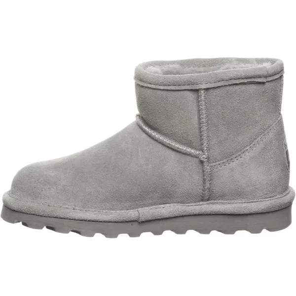 imageBEARPAW Alyssa Youth Multiple Colors  Womens Ankle Boot  Womens Slip On Boot  Comfortable Winter BootGray Fog