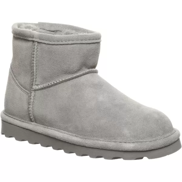 imageBEARPAW Alyssa Youth Multiple Colors  Womens Ankle Boot  Womens Slip On Boot  Comfortable Winter BootGray Fog
