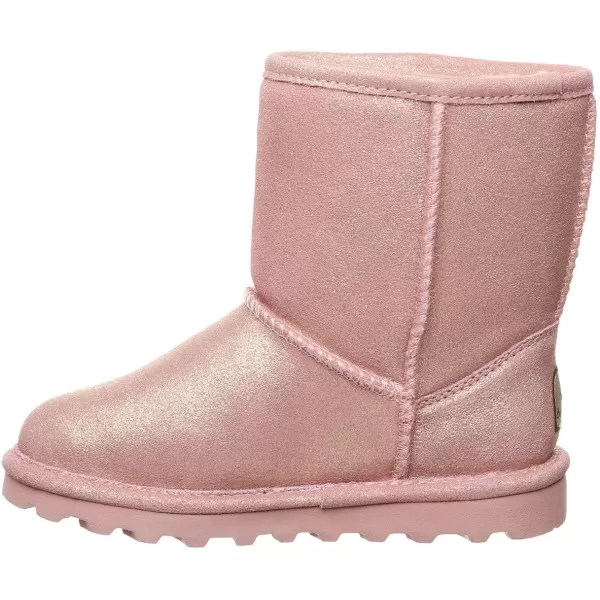 imageBEARPAW Elle Exotic Youth Multiple Colors  Youths Boot Classic Suede  Youths Slip On Boot  Comfortable Winter BootPink Glitter
