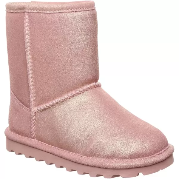 imageBEARPAW Elle Exotic Youth Multiple Colors  Youths Boot Classic Suede  Youths Slip On Boot  Comfortable Winter BootPink Glitter