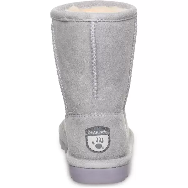 imageBEARPAW Elle Youth Multiple Colors  Youths Boot Classic Suede  Youths Slip On Boot  Comfortable Winter BootGray Fog