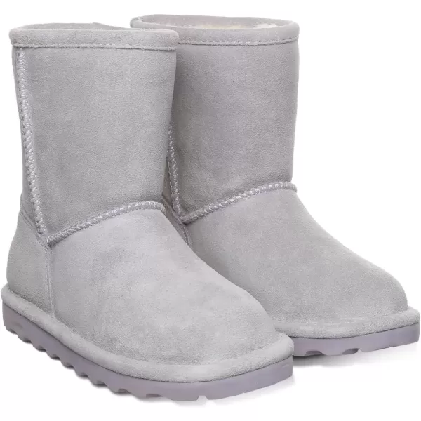 imageBEARPAW Elle Youth Multiple Colors  Youths Boot Classic Suede  Youths Slip On Boot  Comfortable Winter BootGray Fog