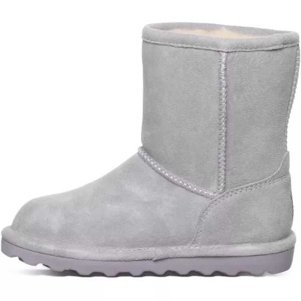 imageBEARPAW Elle Youth Multiple Colors  Youths Boot Classic Suede  Youths Slip On Boot  Comfortable Winter BootGray Fog