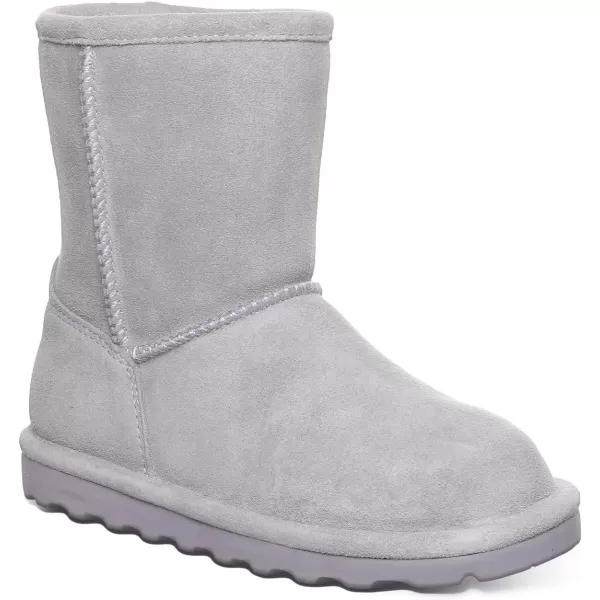 imageBEARPAW Elle Youth Multiple Colors  Youths Boot Classic Suede  Youths Slip On Boot  Comfortable Winter BootGray Fog