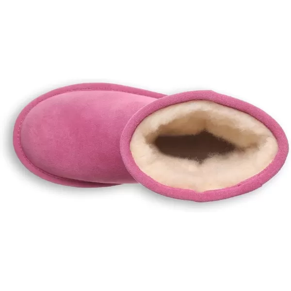 imageBEARPAW Elle Youth Multiple Colors  Youths Boot Classic Suede  Youths Slip On Boot  Comfortable Winter BootParty Pink