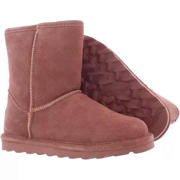 imageBEARPAW Elle Youth Multiple Colors  Youths Boot Classic Suede  Youths Slip On Boot  Comfortable Winter BootPink Glitterpink
