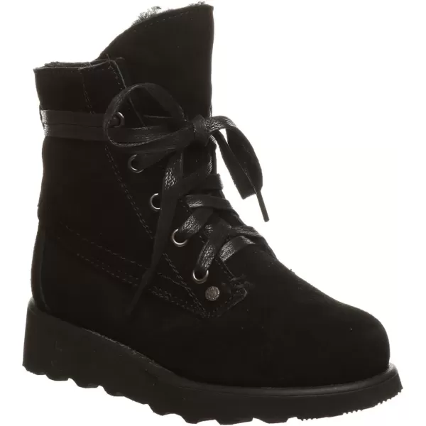 imageBEARPAW Krista Youth Multiple Colors  Youth s Boot Classic Suede  Youth s Slip On Boot  Comfortable Winter BootBlack Ii