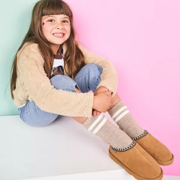 imageBEARPAW Tabitha Youth Slipper  Youths Slippers  Youths Shoes  Comfortable ampamp LightWeightIced Coffee