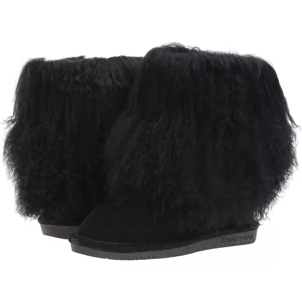 imageBEARPAW Youth Boo Multiple Colors  Youth Slip On Boot  Youths Boot Classic Suede  Comfortable Winter BootBlack