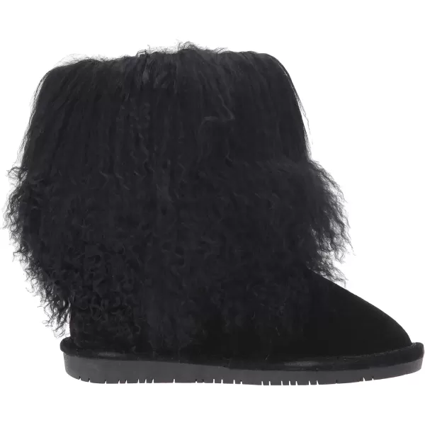imageBEARPAW Youth Boo Multiple Colors  Youth Slip On Boot  Youths Boot Classic Suede  Comfortable Winter BootBlack