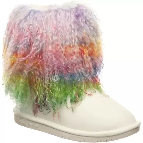 imageBEARPAW Youth Boo Multiple Colors  Youth Slip On Boot  Youths Boot Classic Suede  Comfortable Winter BootBlack Multi