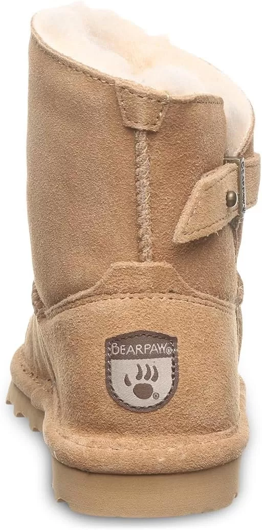 imageBEARPAW Isabelle Youth  Youths Boot Classic Suede  Youths Pull On Boot  Comfortable Winter Boot