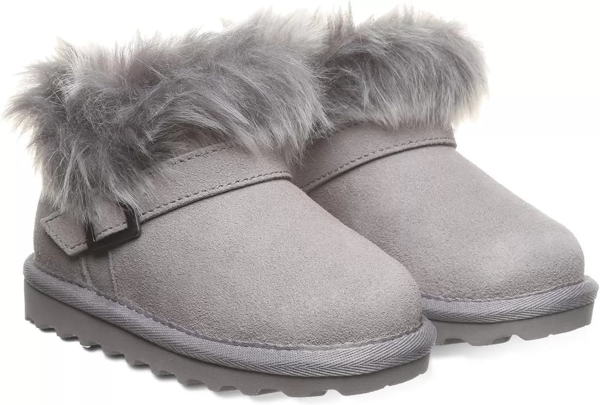 imageBEARPAW Jasmine Toddler  Toddlers Boot Classic Suede  Kids Slip On Boot  Comfortable Winter Boot
