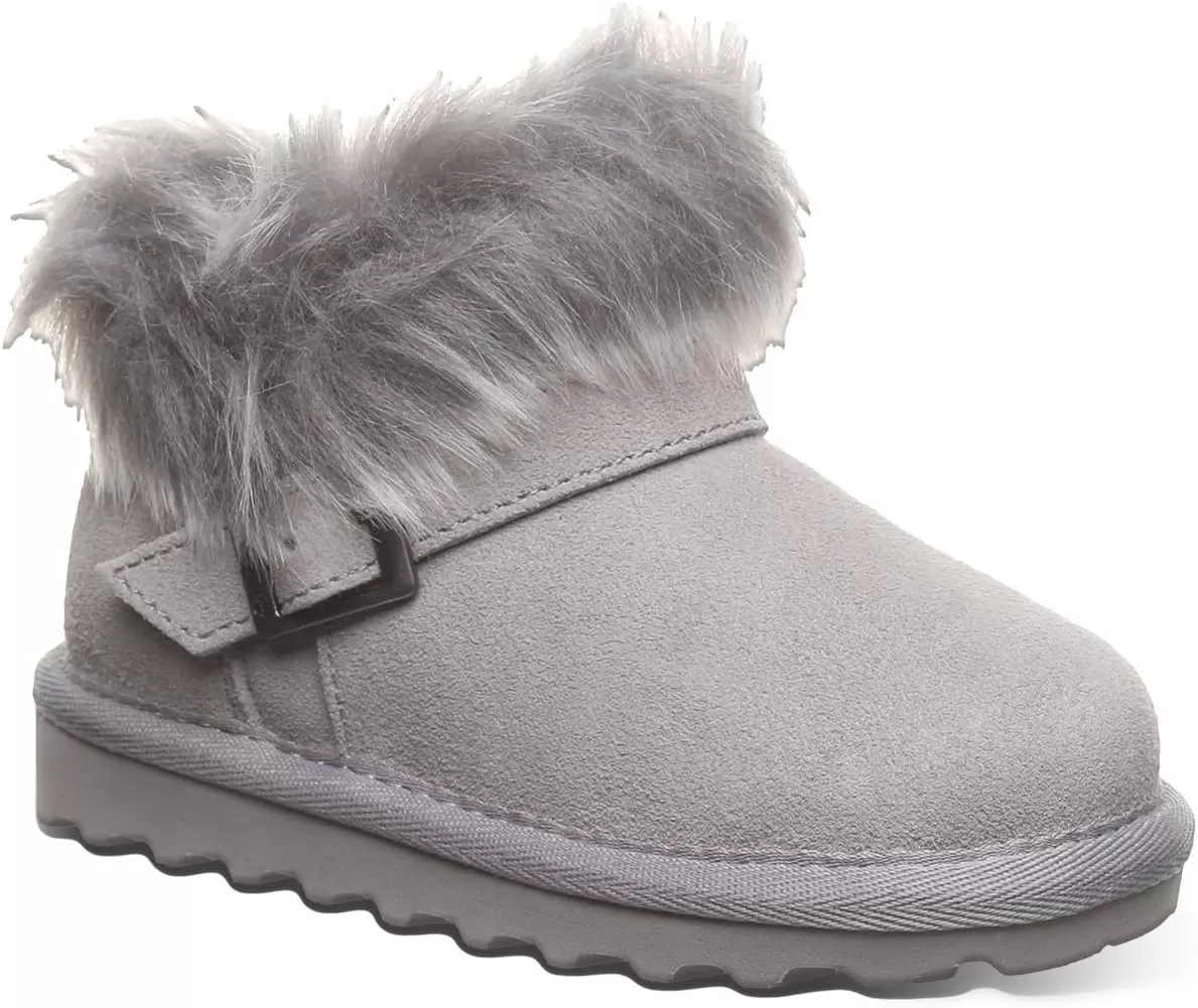 imageBEARPAW Jasmine Toddler  Toddlers Boot Classic Suede  Kids Slip On Boot  Comfortable Winter Boot