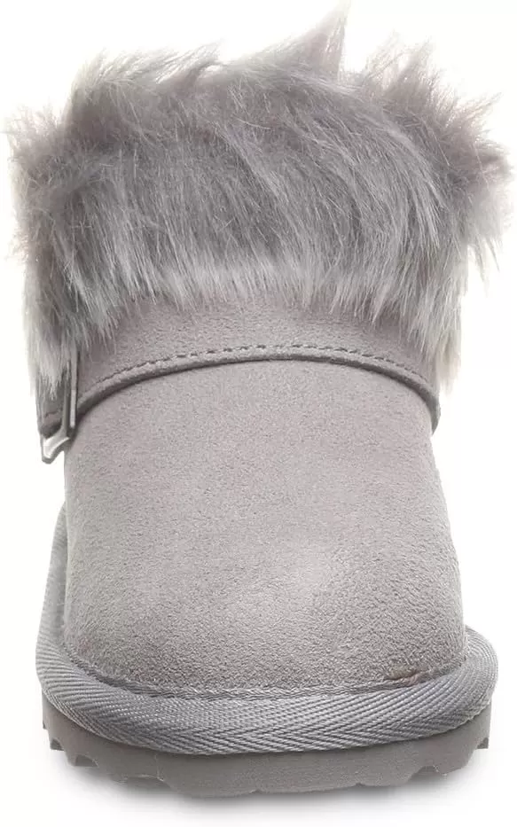 imageBEARPAW Jasmine Toddler  Toddlers Boot Classic Suede  Kids Slip On Boot  Comfortable Winter Boot