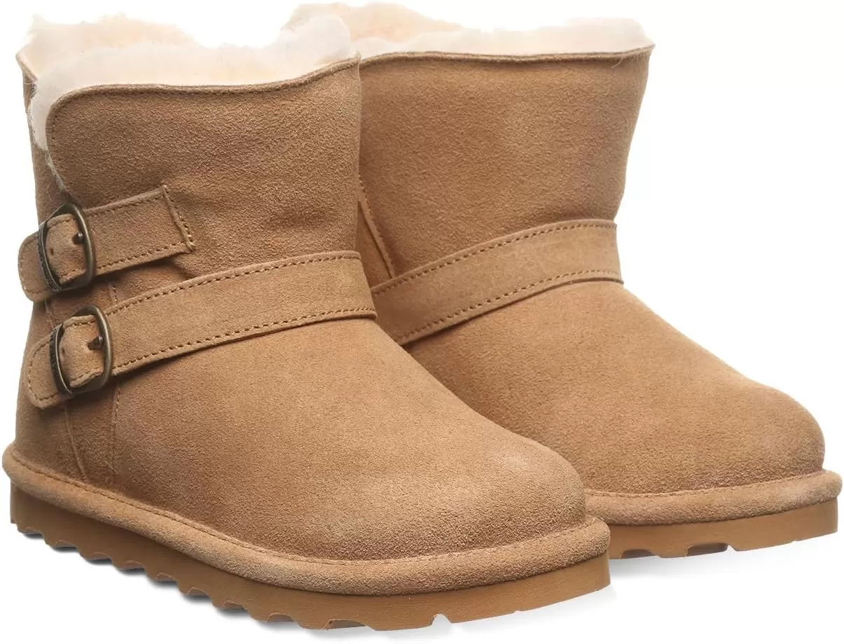 imageBEARPAW Katya Youth Boot  Youths Boot Classic Suede  Youths Pull On Boot  Comfortable Winter Boot